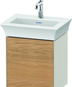 Dulap baza Duravit White Tulip cu 1 usa pentru lavoar 45cm Oak - Nordic White Satin Matt Lacquer