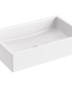 Lavoar tip bol Ravak Formy 01 500D 50x39x14cm fara orificiu baterie fara preaplin alb