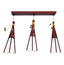 Pendul Indiana, 3XE27, Lemn, YI-8328/3H.L