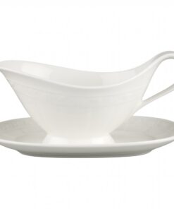 Sosiera cu farfuriuta Villeroy & Boch White Pearl 0.40 litri