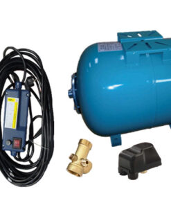 Kit complet sistem hidrofor, pompa submersibila APC SKM 100/50, rezervor 50L cu manometru, presostat, racord 5 cai, manometru