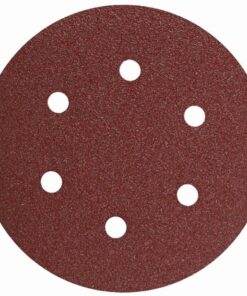 Set 10 discuri smirghel cu gauri ø150mm K80, Raider 180714