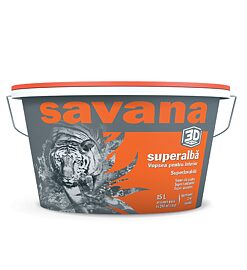 Vopsea superlavabila interior, alba, 15 L, Savana