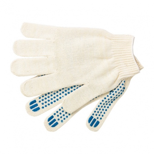 Manusi tricotate, PVC-imprimeu "Puncte", clasa 10, Sibrtech