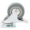 Roata cu frana D 75 mm, fixare platforma, MTX