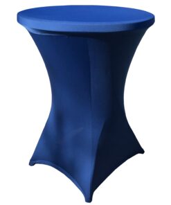 Alternative view of CULINARO Set masa pliabila rotunda, cocktail D80xH110cm, husa elastica albastra, capac elastic albastru