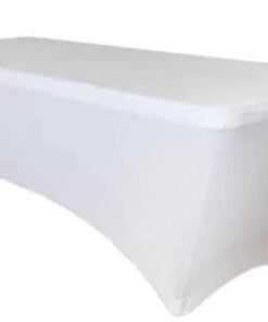 RAKI Husa elastica alba pentru masa plianta catering, evenimente 152x76xh74cm