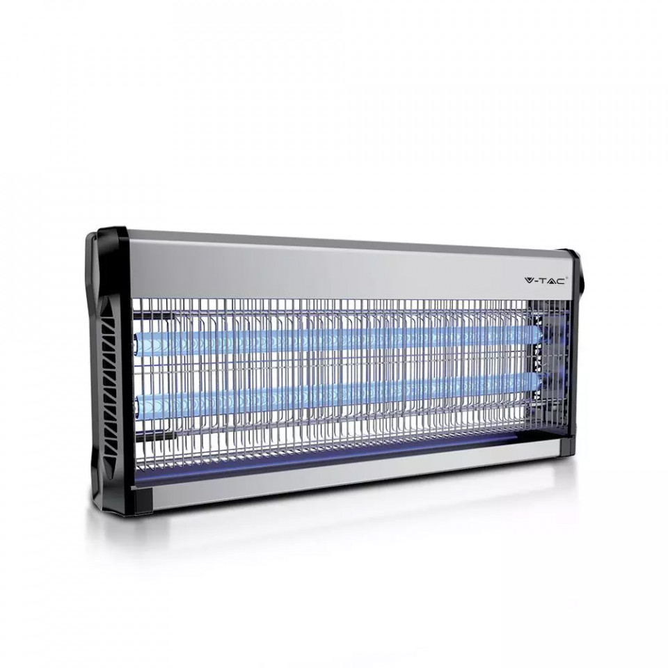 Aparat UV anti-insecte electronic, 40W, 150 mp, negru-gri, V-TAC