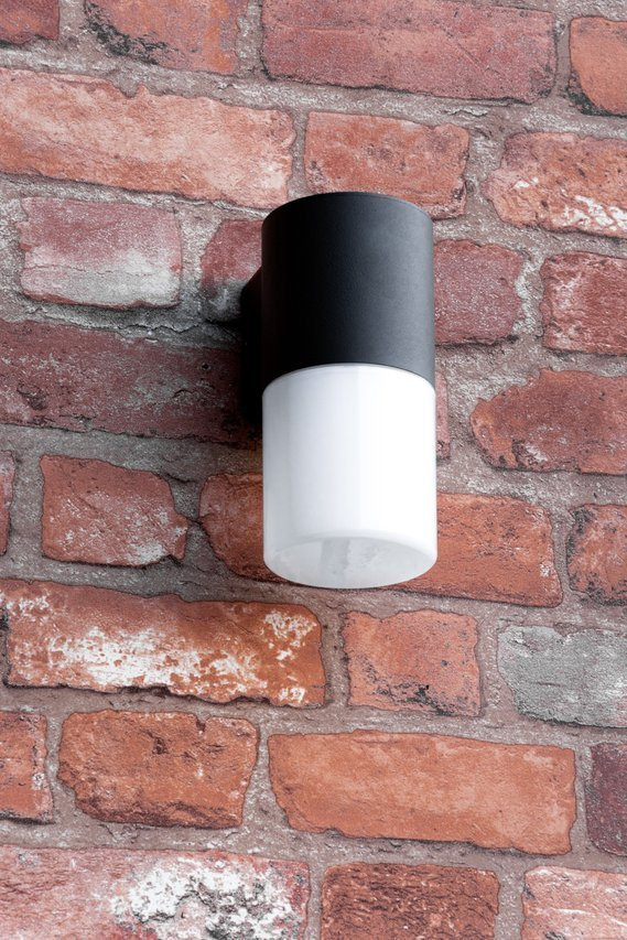 Aplica de exterior Corta, 1 bec, dulie E27, antracit + alb, IP44, GTV