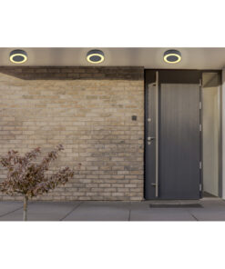 Alternative view of Aplica de exterior din aluminiu antracit, lumina calda (3000K), 32136D, Globo