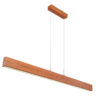 Lustra nichel mat, lemn natural, 1500lm, lumina calda (3000K), 15428-24, Globo