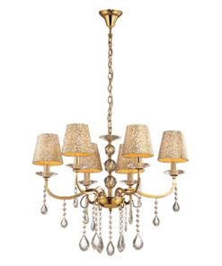 Lustra Ideal Lux Pantheon SP6 6x40W 70x80-145cm auriu