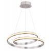 Pendul LED 30W Golli,lumina calda, flux luminos 2100 lm, nichel, 67843-30 Globo