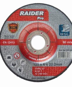 Disc pentru slefuit metal 180х6.0х22.2mm RDP, Raider 160146
