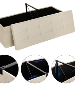 Alternative view of Banca cu spatiu depozitare 120 L, Bej