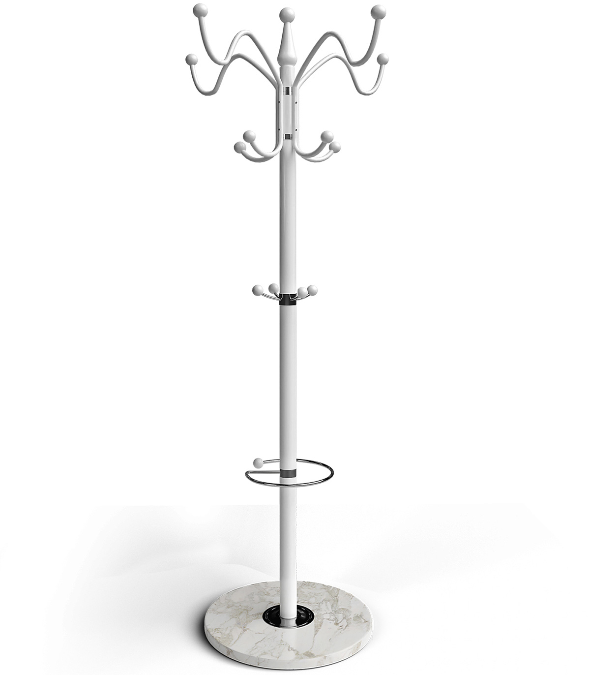 Cuier haine standard curbat, Alb