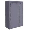 Dulap pentru haine, Stofa, Gri, 110 x 45 x 175cm