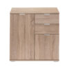 Dulap multifunctional cu 2 sertare si 2 usi Alba, Stejar, 71 x 74 x 35 cm