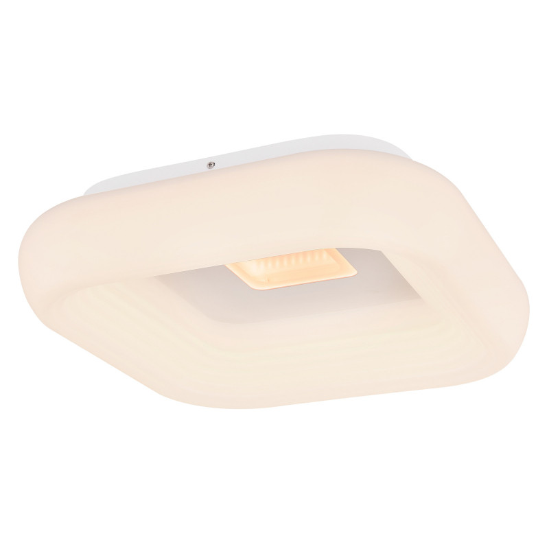 Plafoniera din metal alb, crom, cu telecomanda, 3800lm, temperatura de culoare ajutabila 3000-6000K, 41295-50, Globo - imagine 2