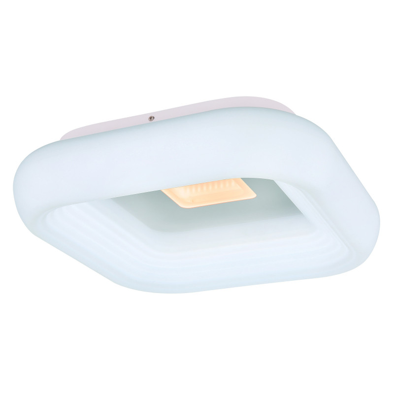 Plafoniera din metal alb, crom, cu telecomanda, 3800lm, temperatura de culoare ajutabila 3000-6000K, 41295-50, Globo - imagine 3