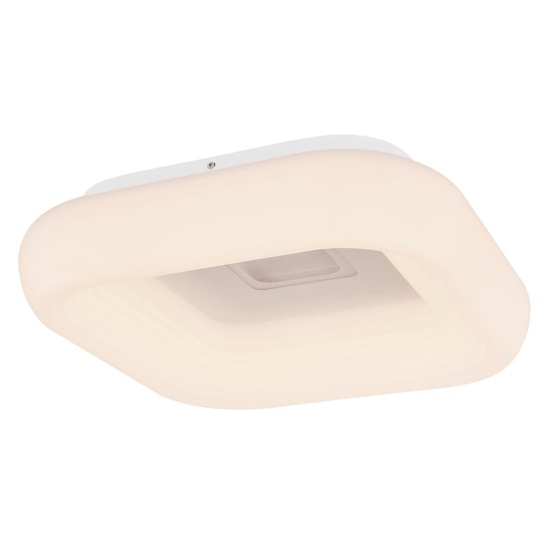 Plafoniera din metal alb, crom, cu telecomanda, 3800lm, temperatura de culoare ajutabila 3000-6000K, 41295-50, Globo - imagine 5