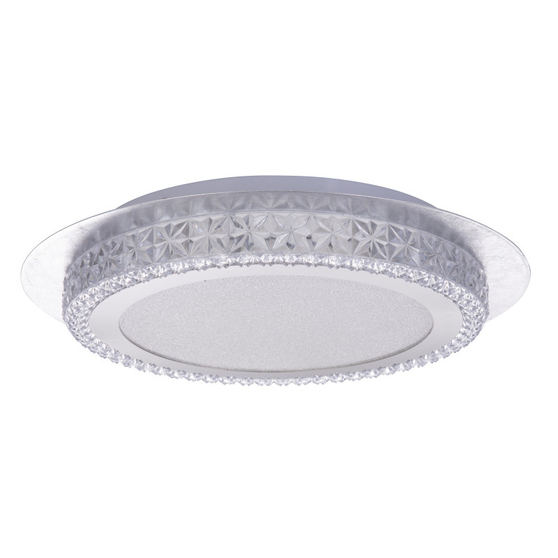 Plafoniera, metal alb, argintiu, 1600lm, lumina calda (3000K), 41912-18S, Globo - imagine 2