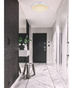 Plafoniera metal alb, cu telecomandă, 1300lm, temperatura de culoare ajustabila 2.700 -6.500K, 41586-18, Globo