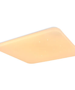 Alternative view of Plafoniera metal alb, cu telecomanda, 1750lm, temperatura de culoare ajustabila 3.000-6.500K, 41348-30SQSH, Globo