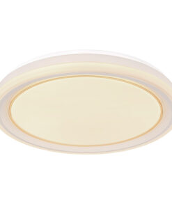 Plafoniera metal alb, cu telecomanda, 2700lm, temperatura de culoare ajustabila 3.000-6.500K, 48274-40, Globo