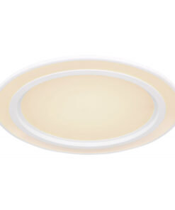 Plafoniera metal alb, cu telecomanda, temperatura de culoare ajustabila 3.000-6.500K, 48549-35, Globo