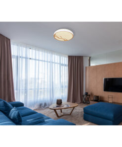 Alternative view of Plafoniera metal alb, cu telecomanda, temperatura de culoare ajustabila 2.700-6.500K, 48295-30, Globo