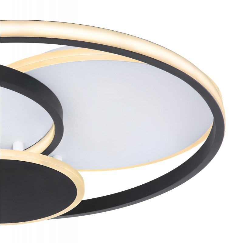 Plafoniera metal alb, negru, 2150lm, temperatura de culoare ajustabila 2.700-4000-6.000K, 48444-45, Globo - imagine 4