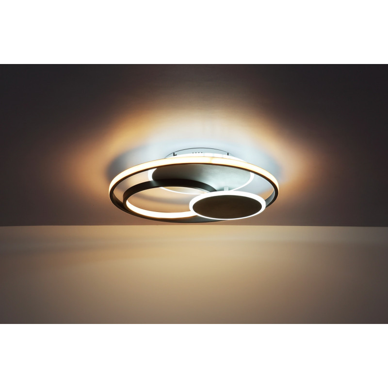 Plafoniera metal alb, negru, 2150lm, temperatura de culoare ajustabila 2.700-4000-6.000K, 48444-45, Globo - imagine 7