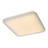 Plafoniera metal alb, satinat, cristale, 1600lm, lumina calda (3000K), 41339-24, Globo
