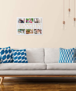 Alternative view of Rame foto Family, colaj 6 poze, Alb, 48 x 33 cm