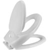 Scaun-capac toaleta Family cu mecanism de coborare automata, Alb