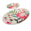 Set 2 covorase baie Flam, 60 x 100 cm, 50 x 60 cm, Antiderapant, Multicolor