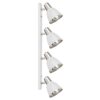 Set 4 lampi perete Discover, Reglabil, Alb