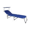 Sezlong cu baldachin Hawaii, Aluminiu, Albastru