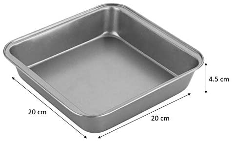 Tava cuptor-copt carne, legume, prajituri 20x20x4,5cm, non stick, acoperire Goldflon-Chef Aid - imagine 3