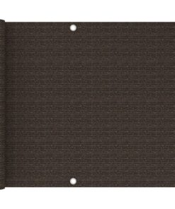 vidaXL Paravan pentru balcon, maro, 75x400 cm, HDPE
