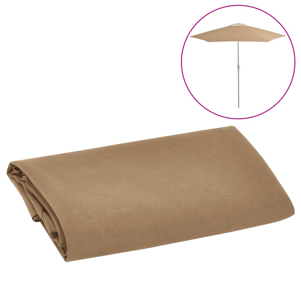vidaXL Pânză de schimb umbrelă de soare de exterior gri taupe 300 cm