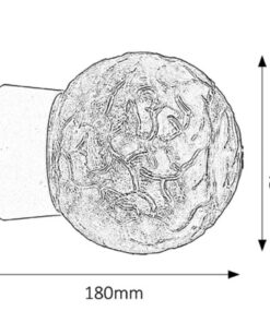 Alternative view of Aplica Grace, sticla, transparent, 1 bec, dulie E27, 2431, Rabalux