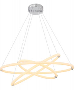 Lustra crom opal, inaltime reglabila, 4550lm, lumina calda (3000K), 65001H2, Globo