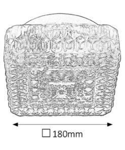 Alternative view of Plafoniera Grace, sticla, transparent, 1 bec, dulie E27, 2436, Rabalux