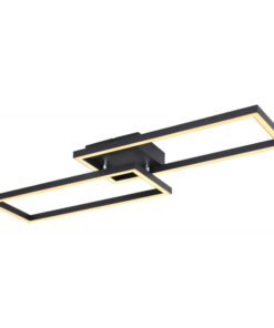Plafoniera metal negru mat, 900lm, lumina calda (3000K), 67243-24B, Globo
