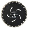 Disc diamantat segmentat negru 350mm x 25,4mm, GEKO G00297