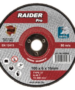 Disc pentru metal ø100x6x16mm, Raider 169903
