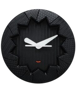 Ceas Kartell Crystal Palace design Alessandro Mendini 19cm negru