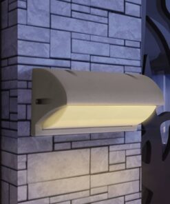 vidaXL Lampă de perete de exterior, gri, aluminiu